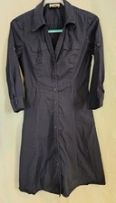 LOFT Navy Tailored Shirt Dress Size 4