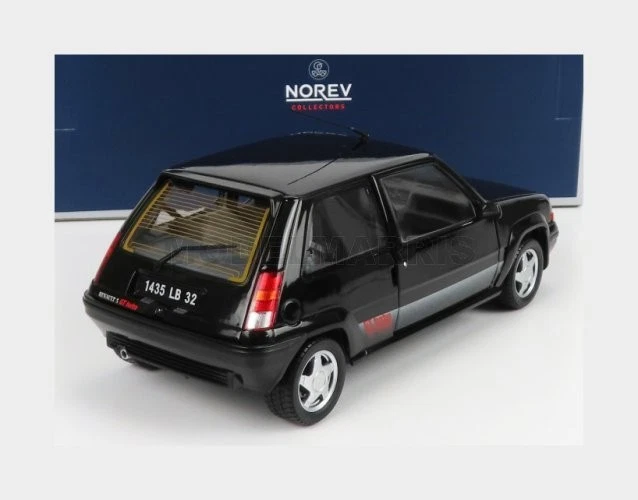 NOREV 185244 RENAULT - R5 SUPERCINQUE GT TURBO 1989 - BLACK - 1/18 - Immagine 2 di 2