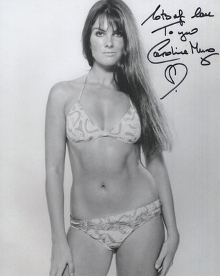 007 James Bond Filmstar Caroline Munro signiert sexy Bikini 8x10 Foto