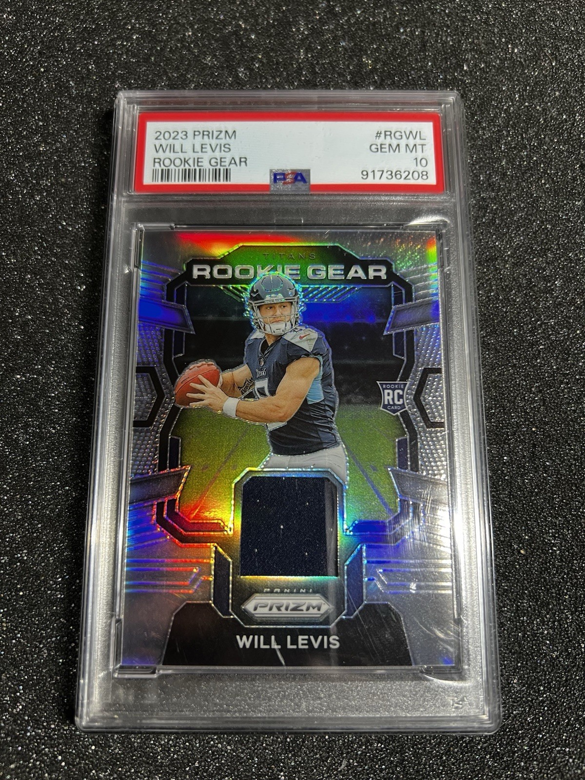 2023 Panini Prizm - Rookie Gear Will Levis #RG-WL (MEM, RC)