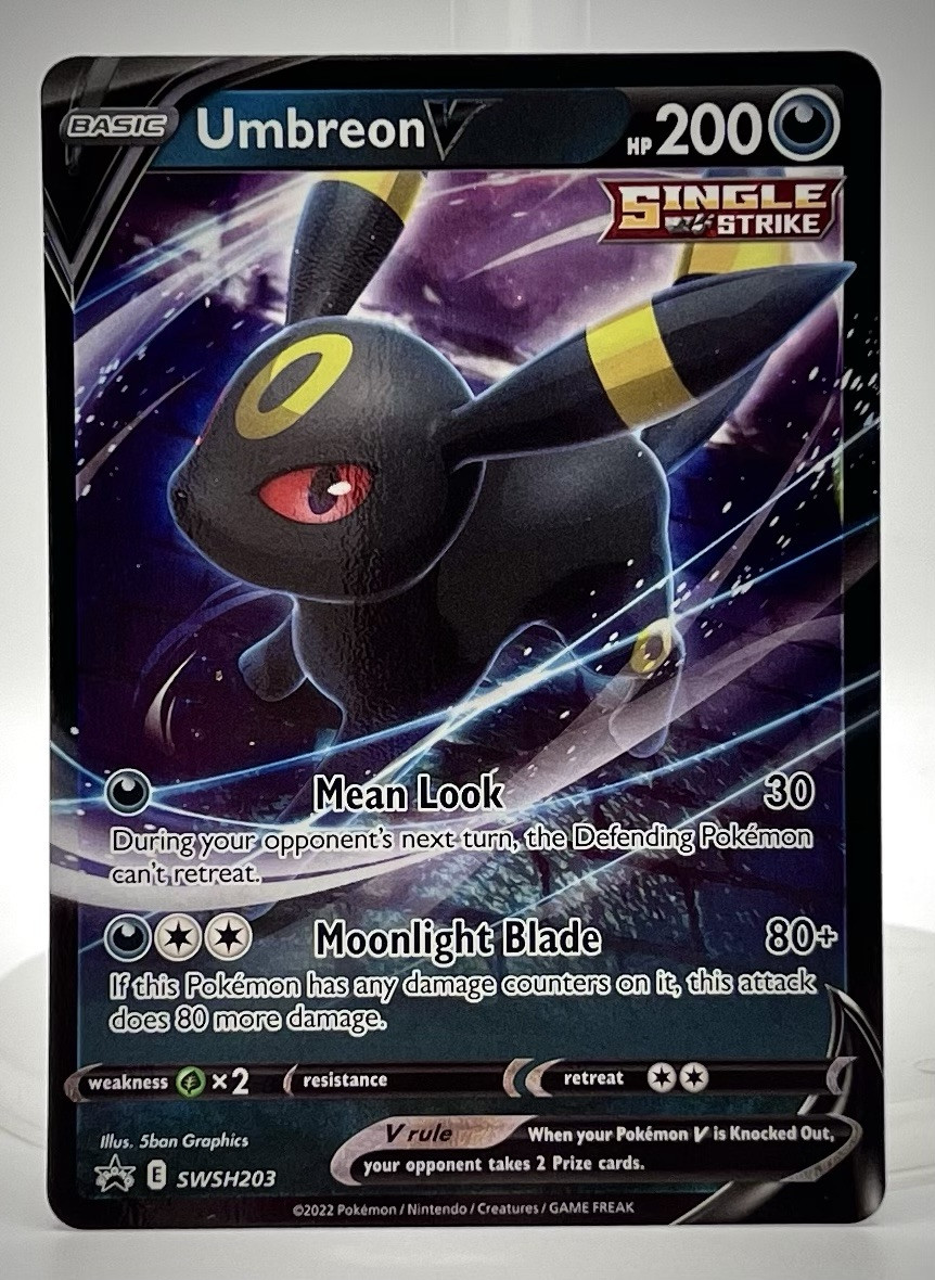 Pokemon TCG - Umbreon V SWSH203 Black Star Promo Holo, EN, NM+