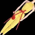 Vintage Barbie Jumpsuit Yellow Halter Red Purse 80s Fashion Superstar Era Outfit