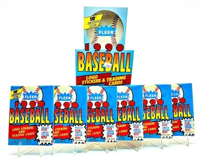 1990 Fleer Baseball (6) Factory Sealed Wax Packs - Total of 90 Cards + Stickers