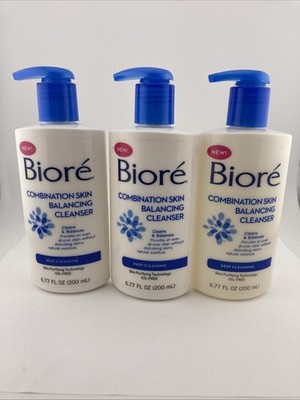 3) Biore Combination Skin Balancing Cleanser DISCONTINUED 6.77oz Deep Cleansing