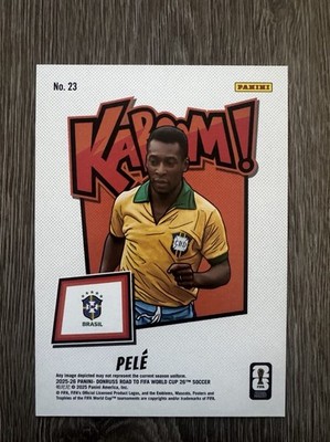 2025-26 Panini Donruss FIFA Word Cup Pele #23 Kaboom OVERSiZED 5x7
