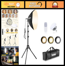 Professional Softbox Lighting Kit 20"x20" with 85W LED Bulbs for Photography/Vid