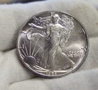 1986 US Silver Eagle $1 Unc Key Date First Year Nice Toning