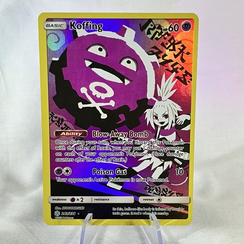 Pokemon Koffing 243/236 Secret Character Rare Cosmic Eclipse NM