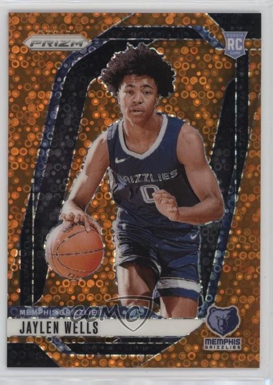 2024-25 Panini Prizm Fast Break Orange 88/125 Jaylen Wells #239 Rookie RC 1e41