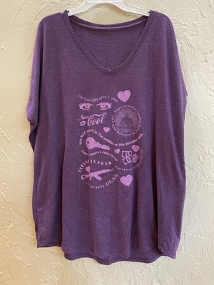 Marillion FEAR Women s T-Shirt Purple Size XL