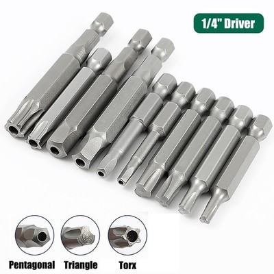 Biteinsatz Satz 1/4'' Hex Dreieck Pentagon Torx Biteinsatz Schrauberbits Satz