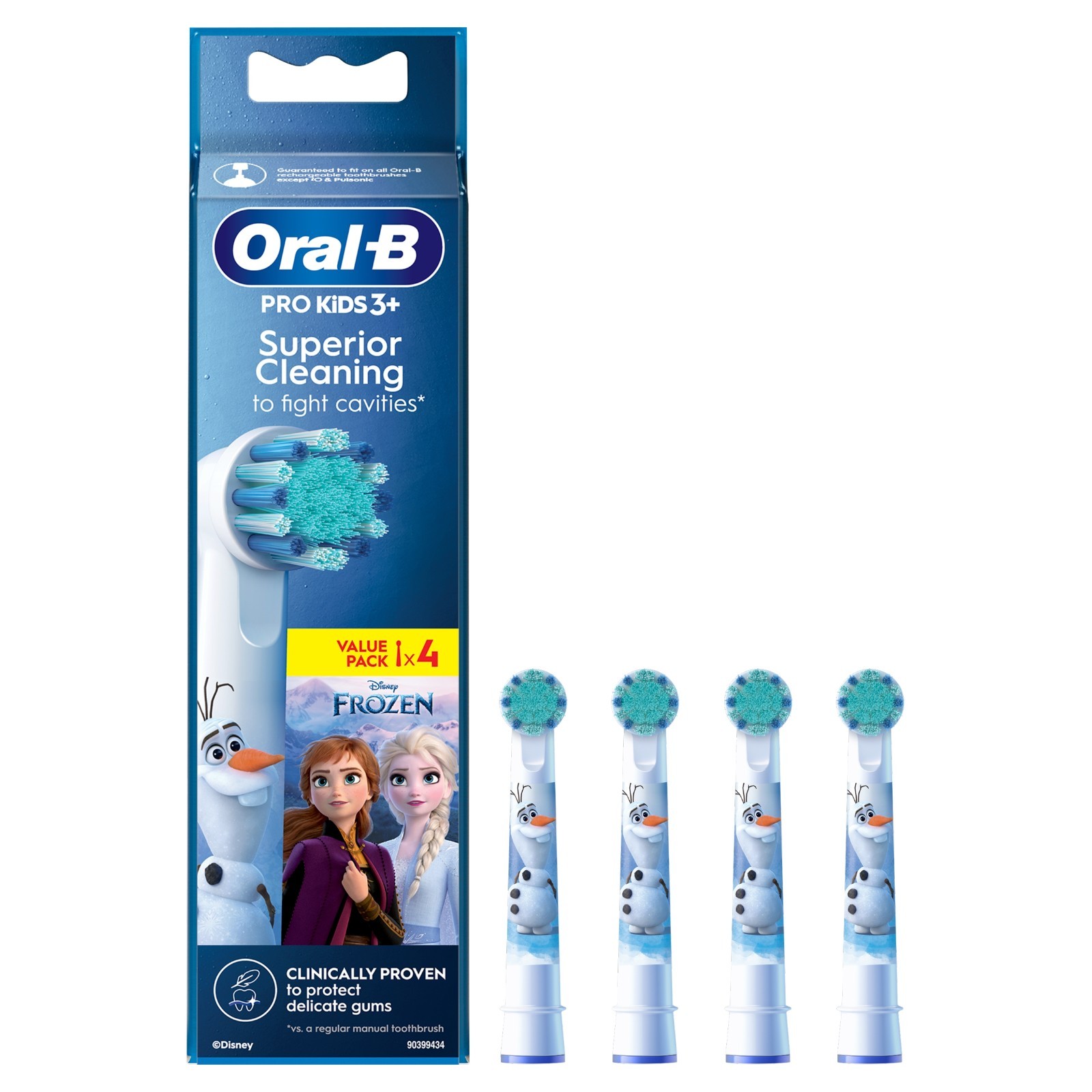 Oral-B Kids Frozen Electric Toothbrush Heads 4Ct