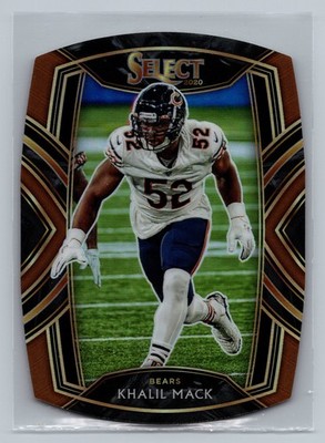 2020 Panini Select Khalil Mack Copper Prizm Die Cut #208 #/355