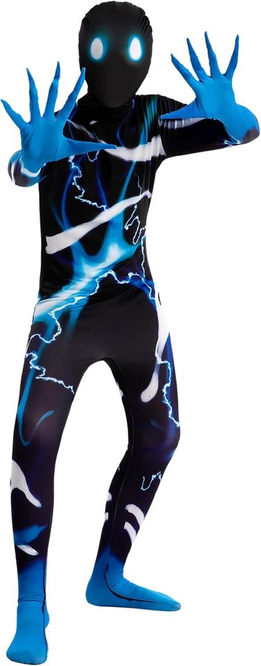 Spooktacular Creations Boys' Scary Shadow Monster Bodysuit Costume Set ...