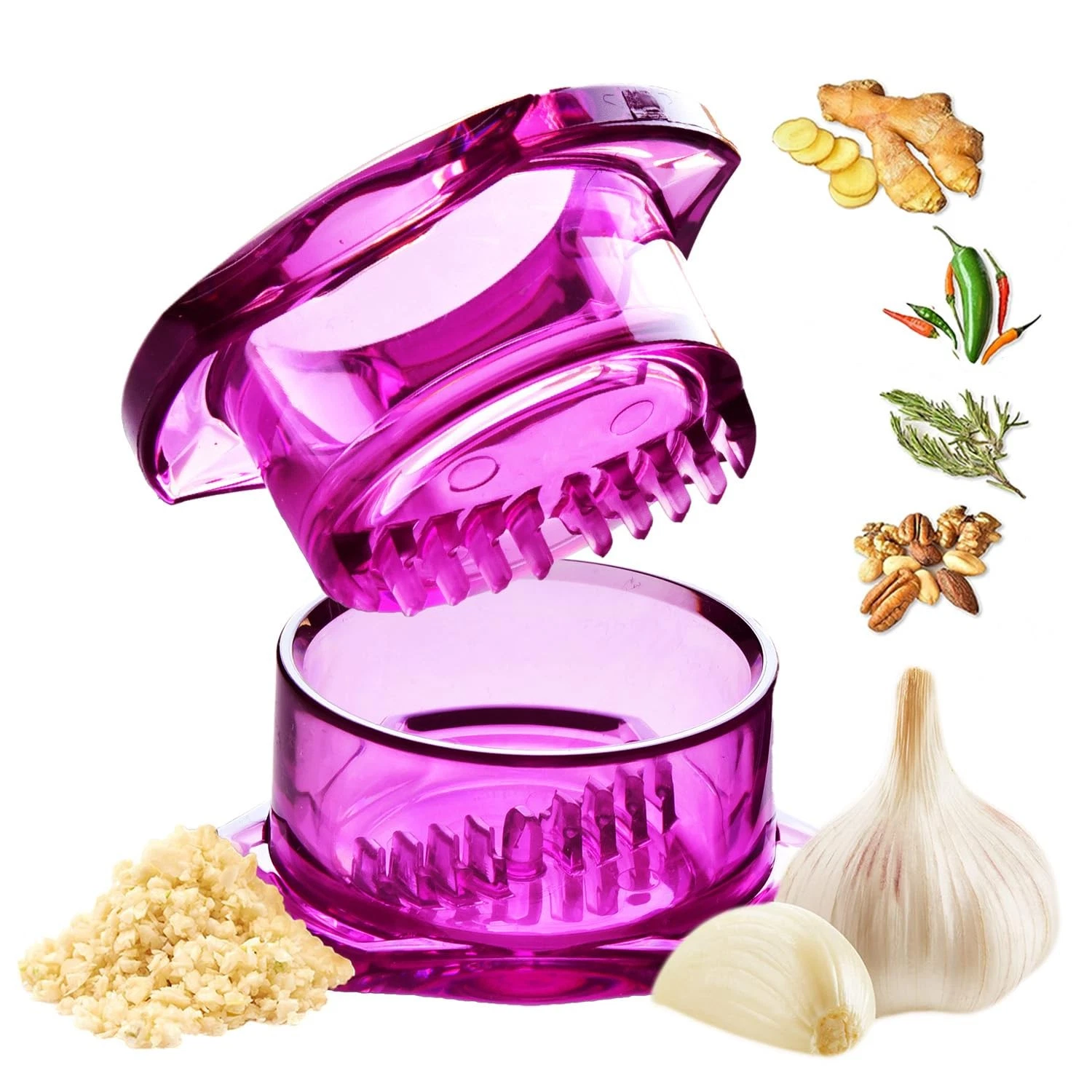 Garlic Twister 4th Gen – Garlic Mincer & Garlic Press in , for Ginger, Herbs,...