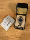 Vintage Seiko Men's Watch 6119-7100 Blue Dial w/ Box & Papers Wristwatch