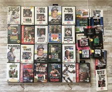 26 Sega Genesis Games LOT Complete Sports NHL 95 NBA Live NFL Soccer PGA Golf  
