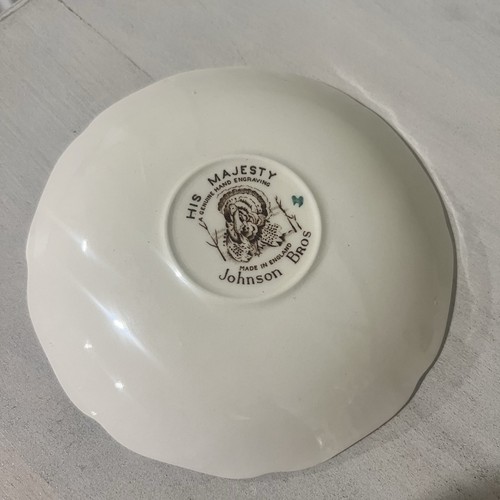 Johnson Brothers His Majesty Turkey England 5.5" Saucer Only NO CUP