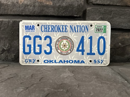 Authentic Cherokee Nation License Plate – Native Tribal Issued - Collector Grade
