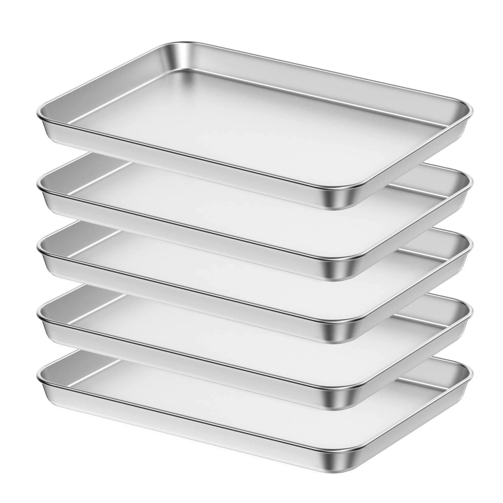 Baking Sheet Set Of 5 18 Inch Commercial Grade Stainless Steel Baking Pan Profes