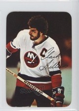 1977-78 O-Pee-Chee Glossy Insert Square Corners Clark Gillies #6 HOF 0i5