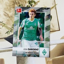 Topps 2020-21 Chrome Bundesliga Josh Sargent #23 Werder Bremen Soccer Base