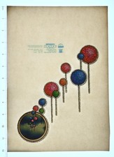 VINTAGE 1970s Heat Transfer | Carnival Balloons Retro Glitter - Iron-On Express