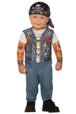 Brand New Biker Gang Wild Child Baby Infant Costume