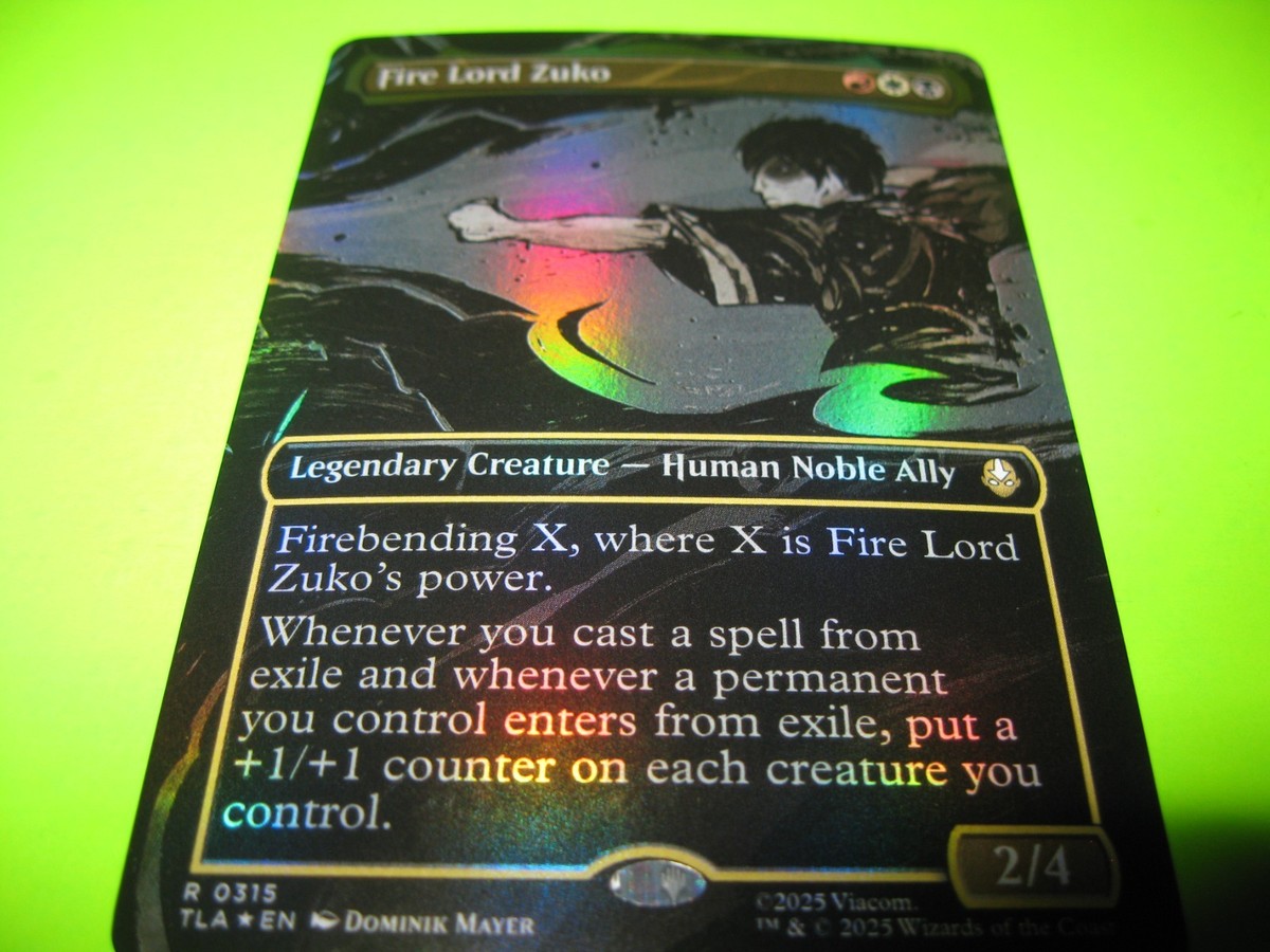 Fire Lord Zuko (Borderless) Avatar: The Last Airbender Foil for sale online | eBay Fire Lord Zuko (Borderless) Avatar: The Last Airbender Foil for sale online | eBay