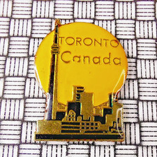 Toronto Canada Skyline Enamel Pin Badge 29mm x 21mm