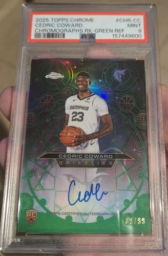 2025 Topps Chrome Cedric Coward Base (RAW)