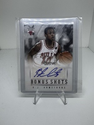 Panini 2013-14 Prestige Bonus Shots Autographs B.J. Armstrong Bulls Auto #86