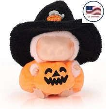 Doll Clothes for LUFUFU, Hat and Halloween Pumpkin Clothes Stylish Outfit Set