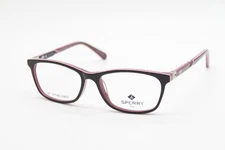 NEW SPERRY TILLER C01 BLACK BURGUNDY PINK AUTHENTIC EYEGLASSES 50-15