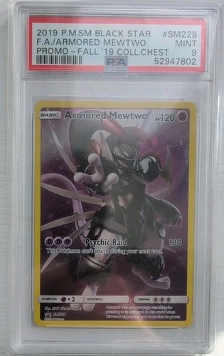 2019 POKEMON ARMORED MEWTWO SM228 PROMO PSA 9