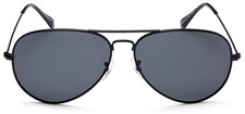 NEW Prive Revaux The Commando Aviator Polarized Sunglasses Black/ Grey Free Ship