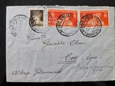 POSTAL HISTORY ENVELOPE FIRST DAY WEDDING PRINCE UMBERTO X COO AEGEAN