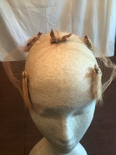 Vintage Hat Wire Cap and Decorative Hair Net - Picture 6 of 8