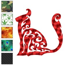 Cat Tribal Design, Vinyl Decal Sticker, 40 Patterns  3 Sizes, 7532