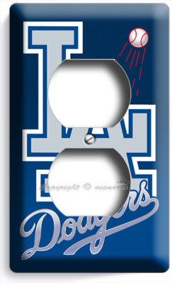 LA LOS ANGELES DODGERS FOOTBALL TEAM LOGO OUTLET WALL PLATES MAN CAVE ROOM DECOR