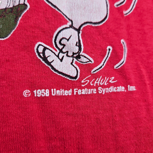 Vintage Knotts Berry Farm Kingdom Of The Dinosaurs Snoopy Shirt Youth Medium 50s - Picture 3 of 11