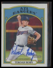 2021 Topps Heritage Minor League #ROA-TR Tekoah Roby Real One Autographs