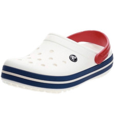 CROCS White Crocband Slip On Rubber Clogs Size 11 Women's 9 Men's 55