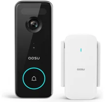 AOSU Doorbell Camera Wireless, 5MP Ultra HD, 2.4/5 GHz WiFi