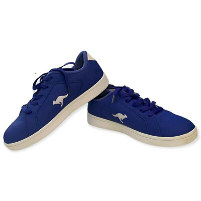 KangaRoos Retro ThrowBack Tennis Shoes Running Walking Blue White