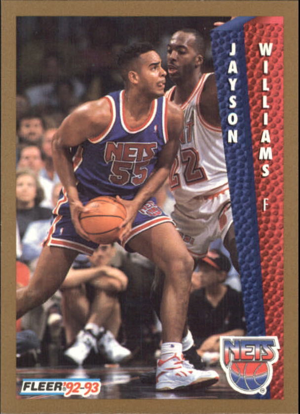 スポーツ選手 FLEER THE GAME JASON WILLIAMS 1992-93 Fleer #391 Jayson Williams - NM-MT | eBay