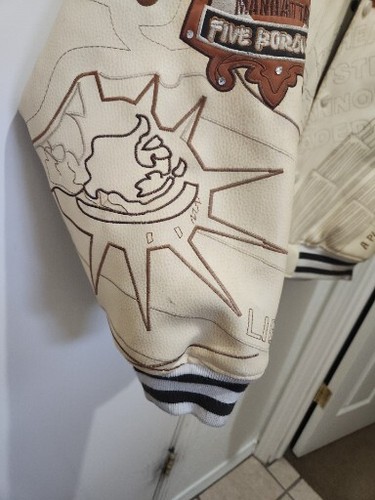 Vintage Herren Vintage Lederjacke New York King of the Five Boroughs 2XL - Bild 5 von 24