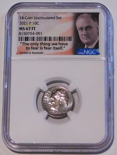 2021-P Roosevelt Dime - NGC MS67FT - #110-112