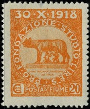 Italy 1919 stamps Fiume MH Sas 65 CV $88.00 181110048