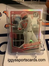 Vladimir Guerrero 100/449 CAREER STAT LINE 2023 Panini Donruss Baseball Angels